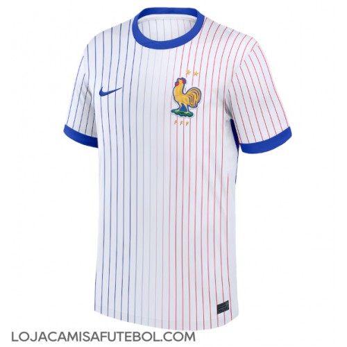 Camisa de Futebol França Equipamento Secundário Europeu 2024 Manga Curta